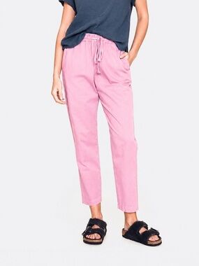 Xirena pink Rex twill pants elastic band size S